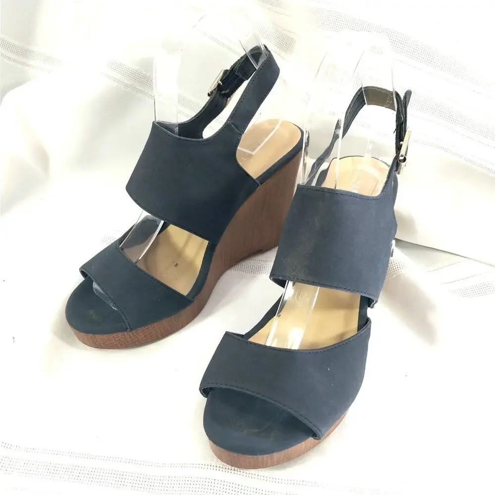 NAUTICA! SKY BLUE VEGAN SUEDE LEATHER STRAPPY 